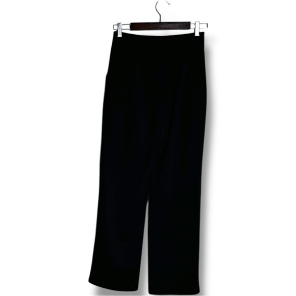 H&M Chic Black Comfortable Cropped Boot Leg High Waisted No Closure Trousers - Picture 15 of 16